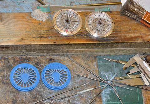 Aluminium discs first stage and resins second stage